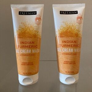 2 Freeman Beauty, Indian Turmeric Gel Cream Beauty Mask, 6 fl Oz Each